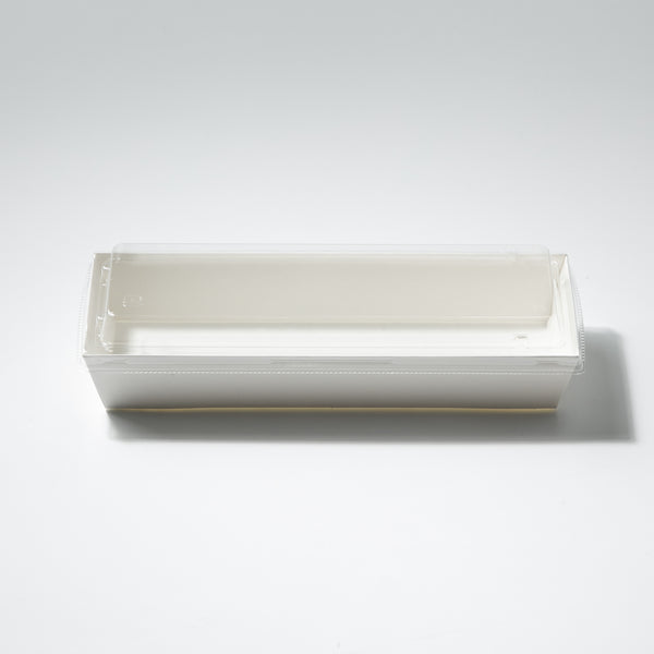 TAKE PACK】クラフトトレイ ロータイプ ロング ホワイト