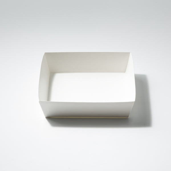 TAKE PACK】クラフトトレイ ロータイプ正方形 ホワイト