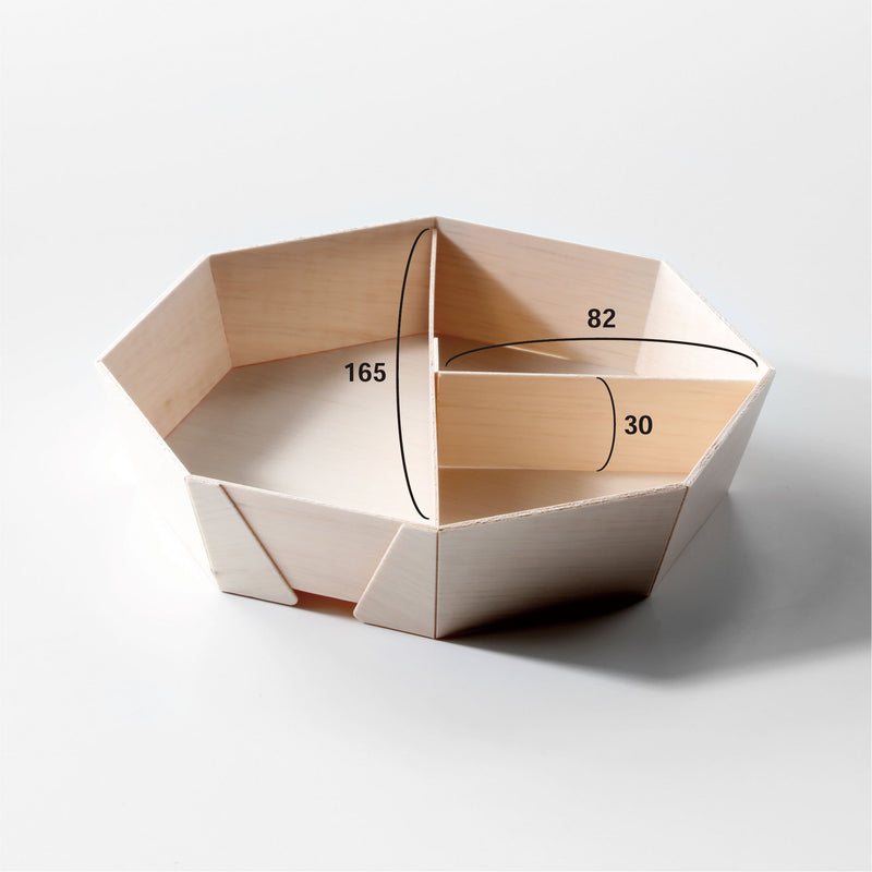 木製BOX 八角形 S用仕切【本体別売】